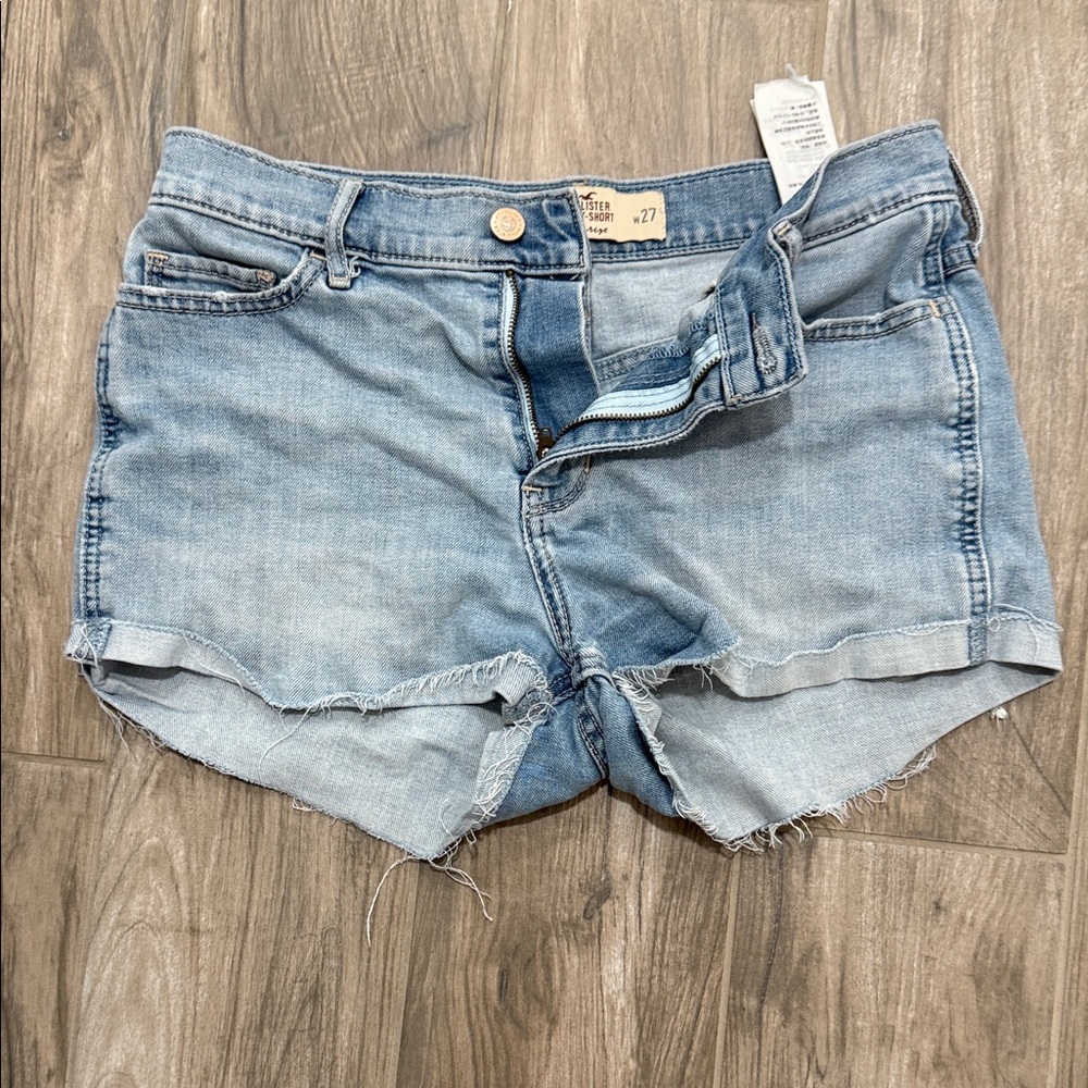 Hollister Light Blue Jean Shorts